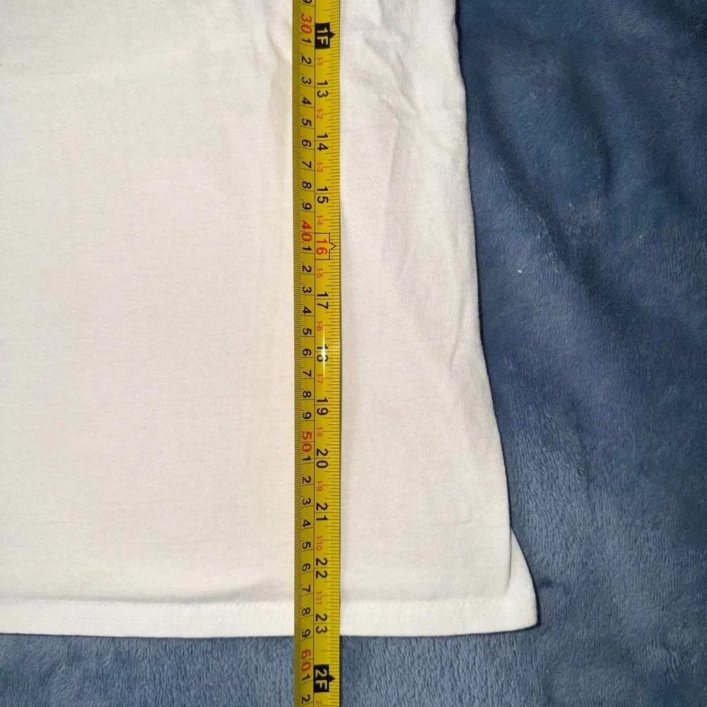 White cotton G.O.A.T. tee